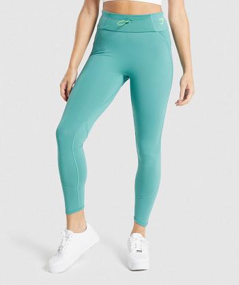 Dámské Legíny Gymshark Pulse Tyrkysové | CZ 3961VRW